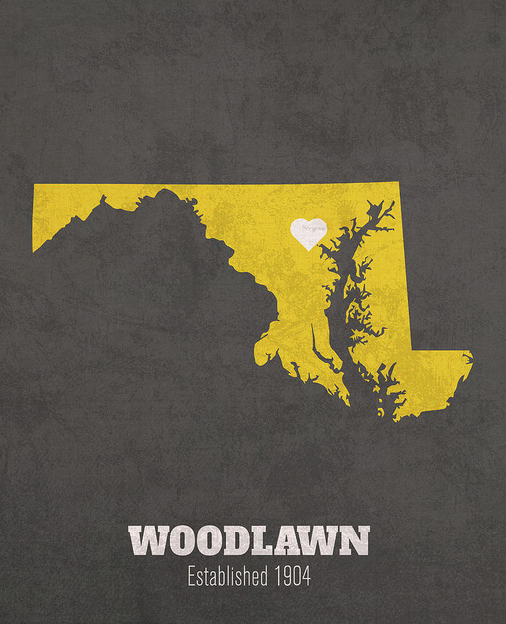 Woodlawn Maryland City Map Founded 1904 Towson University Color Palette ...