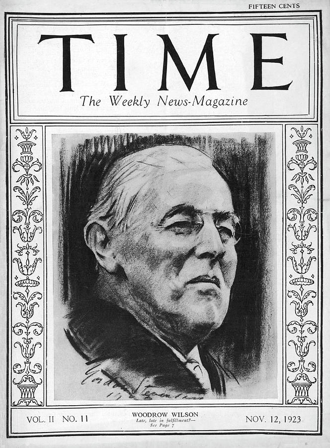 Woodrow Wilson - 1923 Photograph by Gordon Stevenson