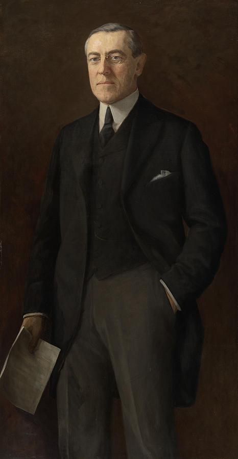 Woodrow Wilson Painting by Harriet Anderson Stubbs Murphy - Fine Art ...