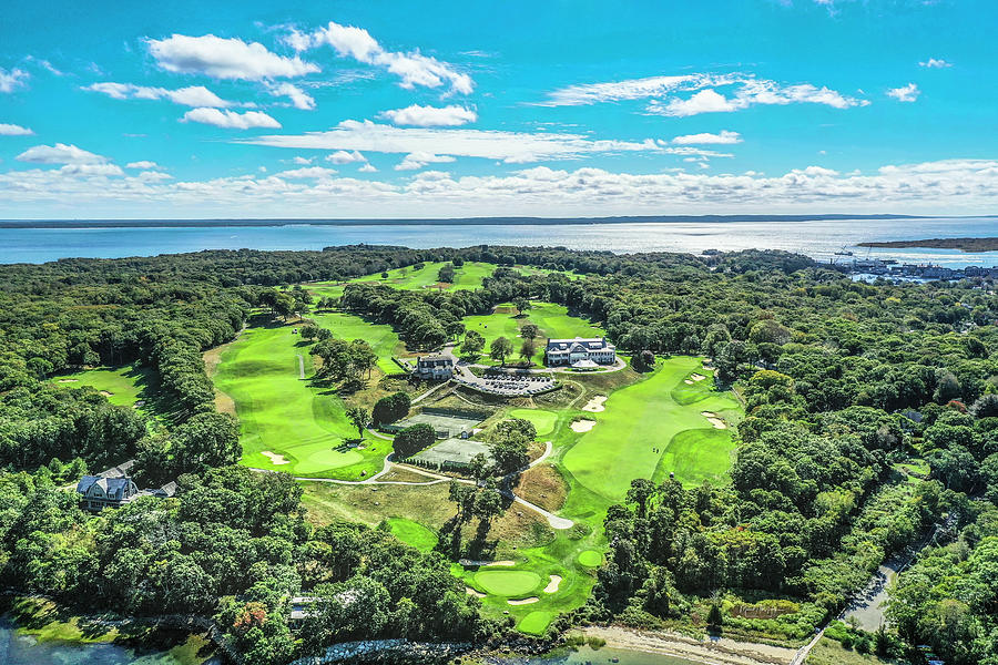 Woods Hole Country Club Photograph by Veterans Aerial Media LLC