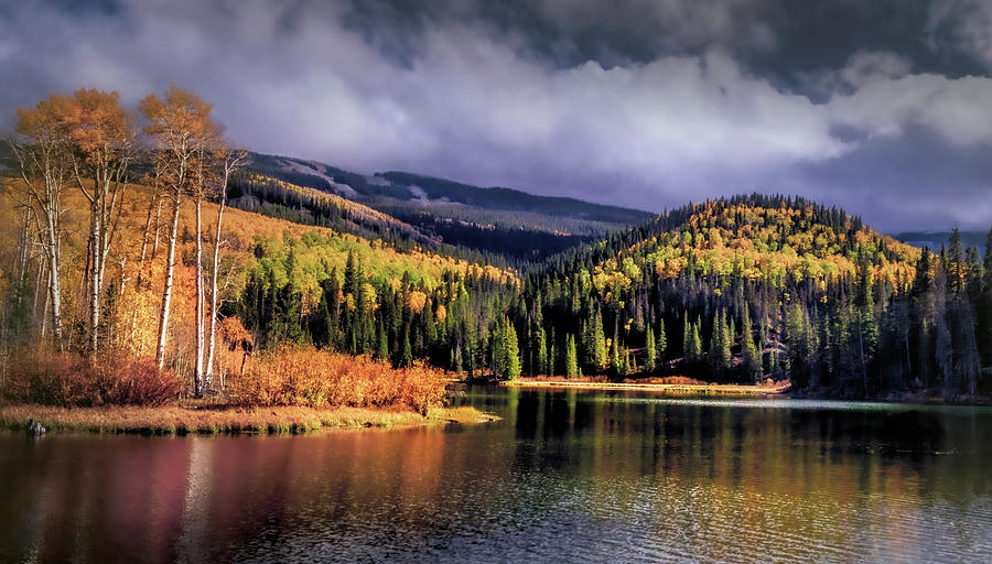 Woods Lake in Autumn Photograph by Norma Brandsberg