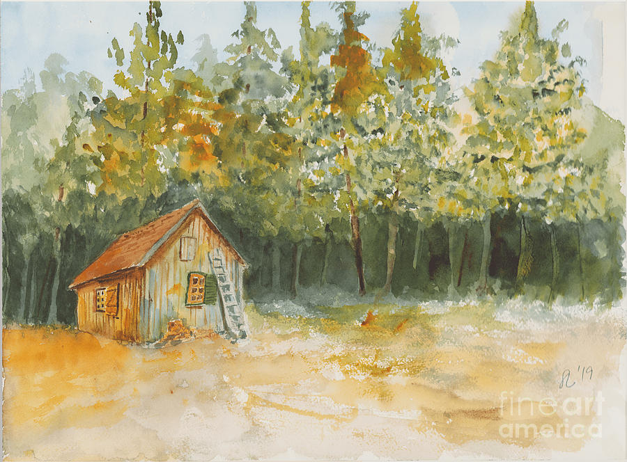 Woods Painting by Loretta