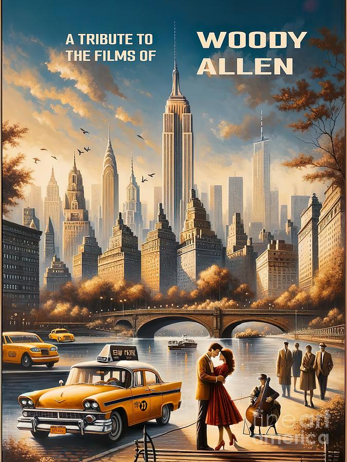 Diane Keaton Digital Art - Woody Allen Tribute Poster by Movie World Posters