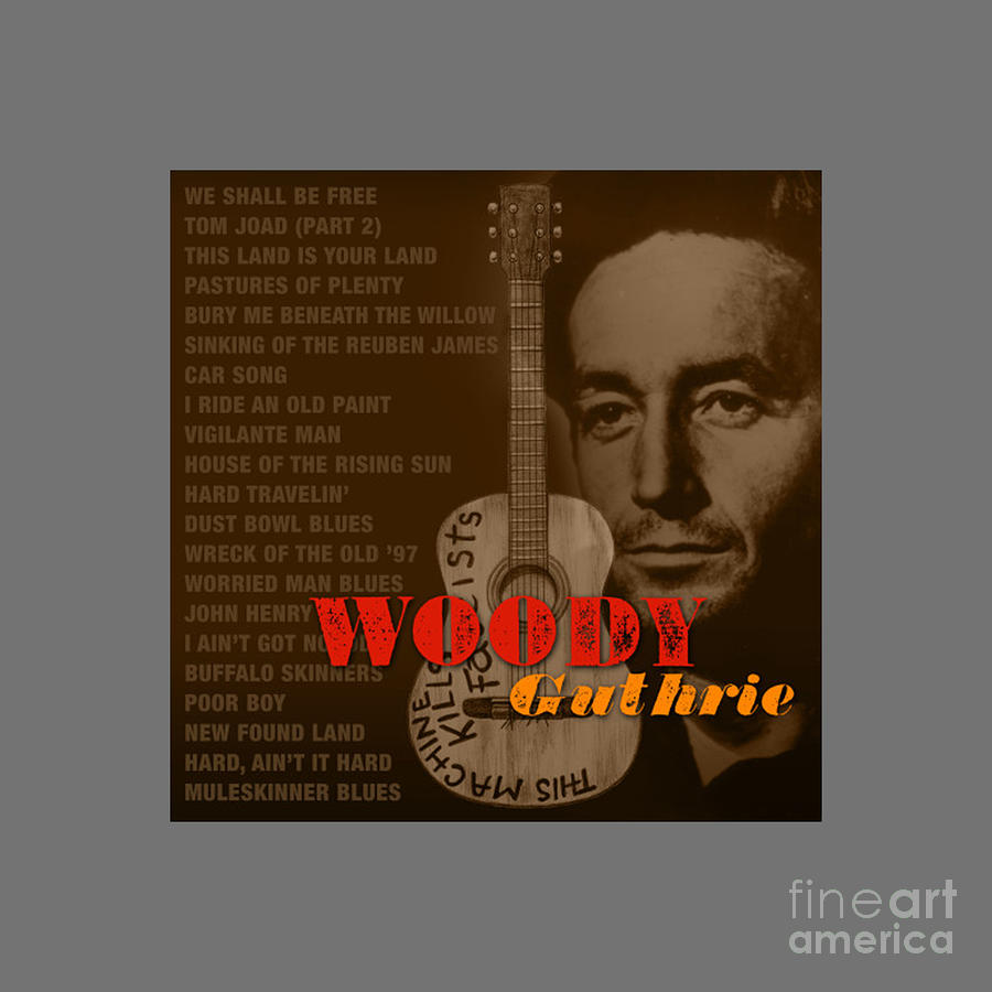 Woody Guthrie Drawing by Connie A Stephenson Fine Art America