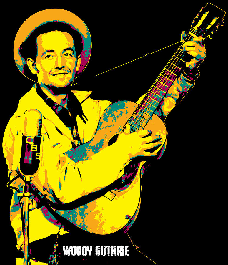 Woody Guthrie. Woodrow Wilson Guthrie. American singer. american folk