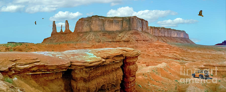 Desert Photograph - Woody John Ford Point  by David Zanzinger