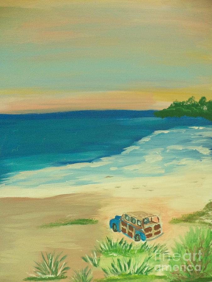 Woody On The Beach Painting # 41 Painting by Donald Northup