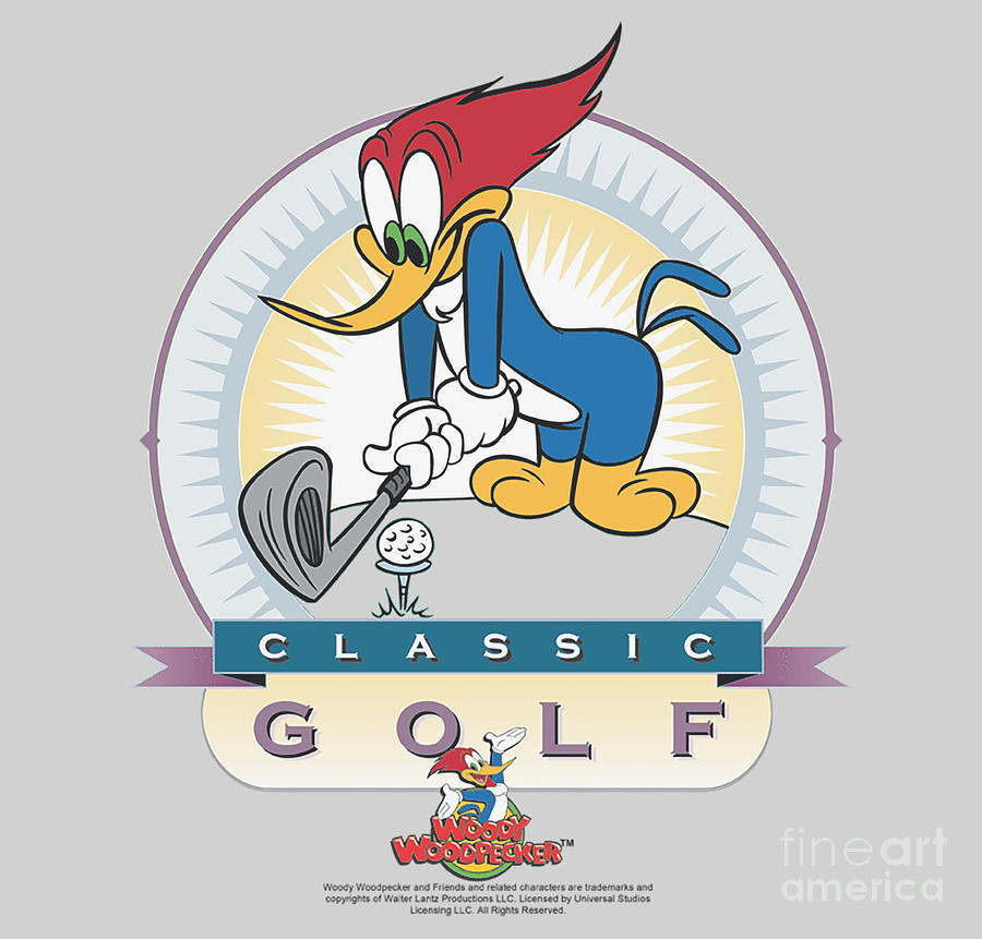 Woody Woodpecker Cartoon Classic Golf Digital Art by Thelma Mackellar -  Pixels