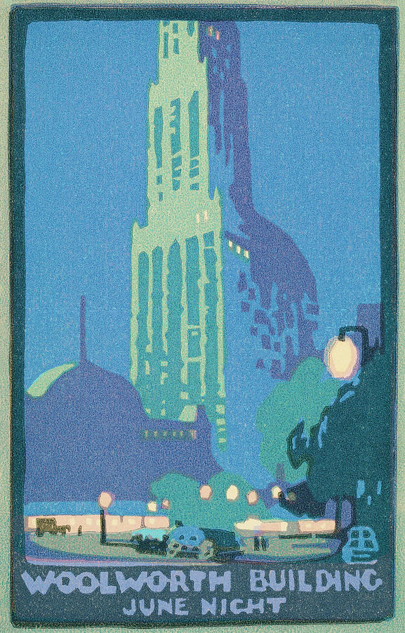 Woolworth Building June Night Painting by MotionAge Designs - Fine Art ...