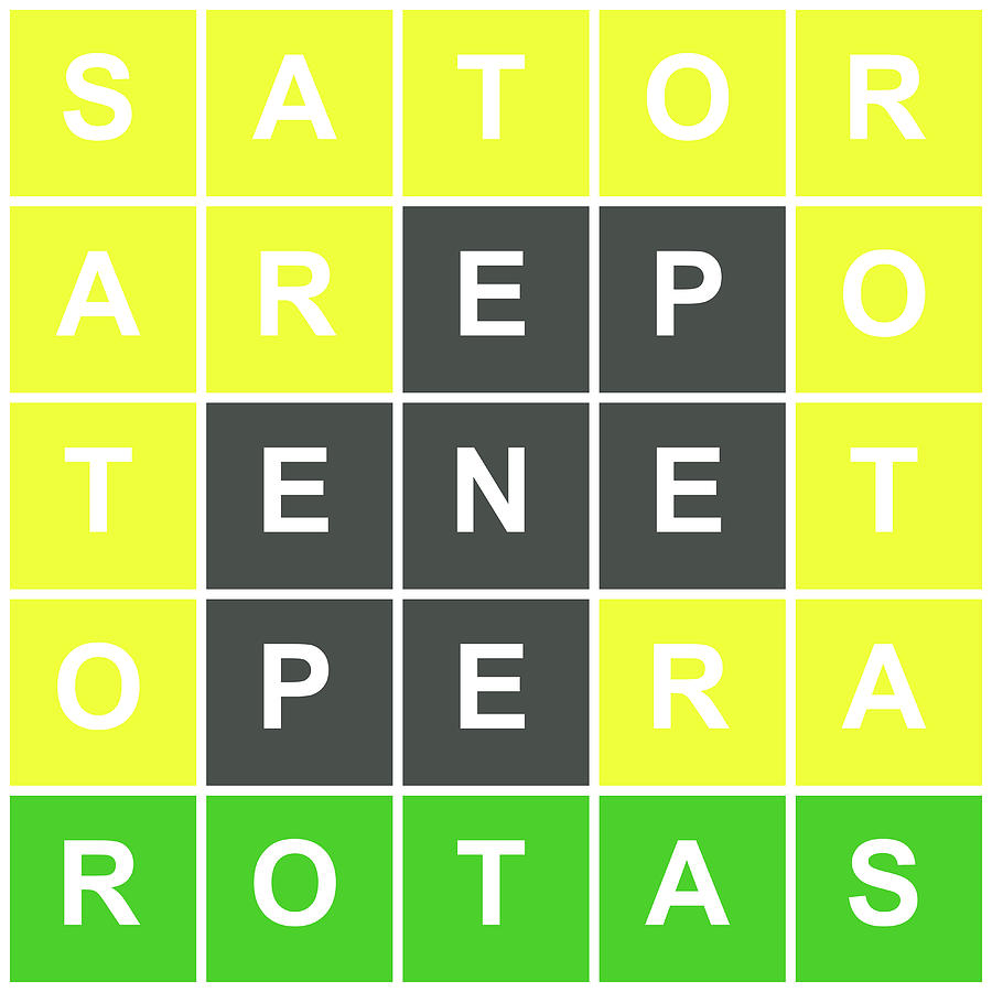 Wordle SATOR Square Digital Art by Richard Reeve