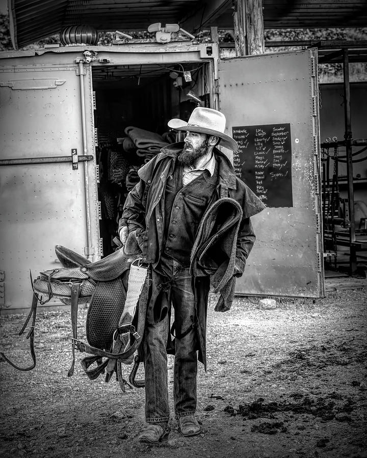 Working Cowboy 2 Photograph by James Sage