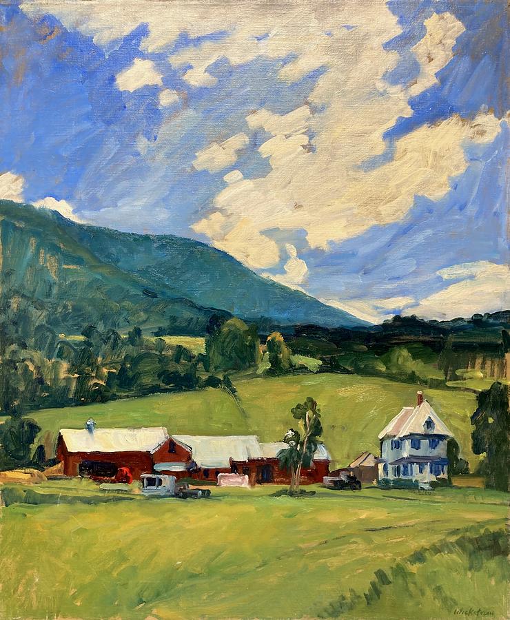 Working Farm/Berkshires Landscape Painting Painting by Thor Wickstrom