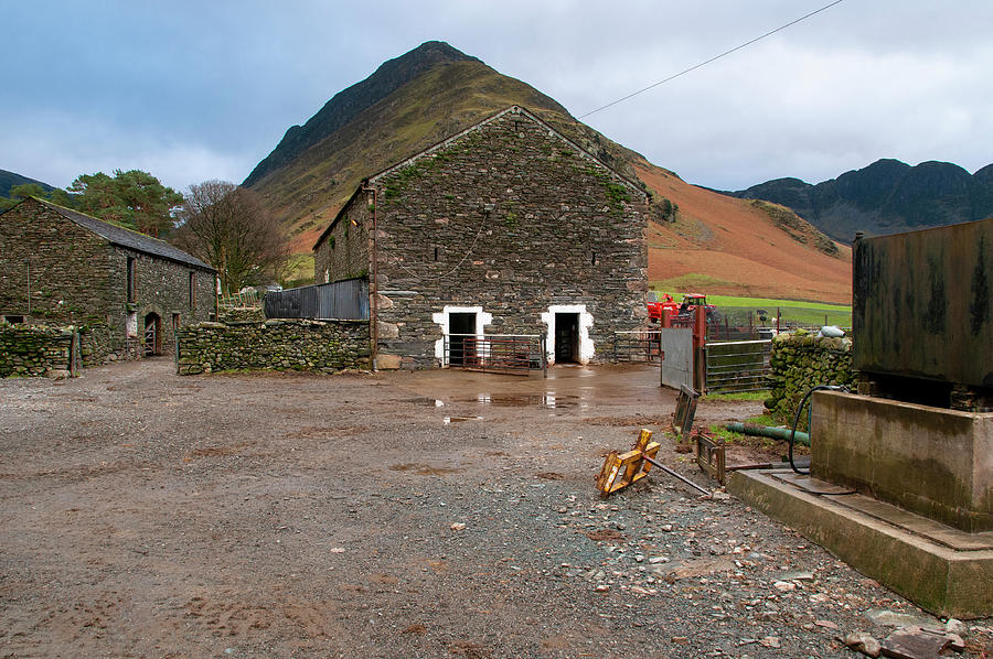 Working Farm Buttermere Mixed Media