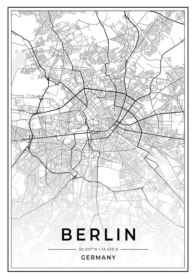 World City Berlin - Streets of Berlin, Metropolis of Berlin, Street Map ...