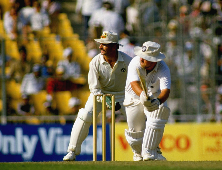 World Cup Final Mike Gatting Photograph by Adrian Murrell