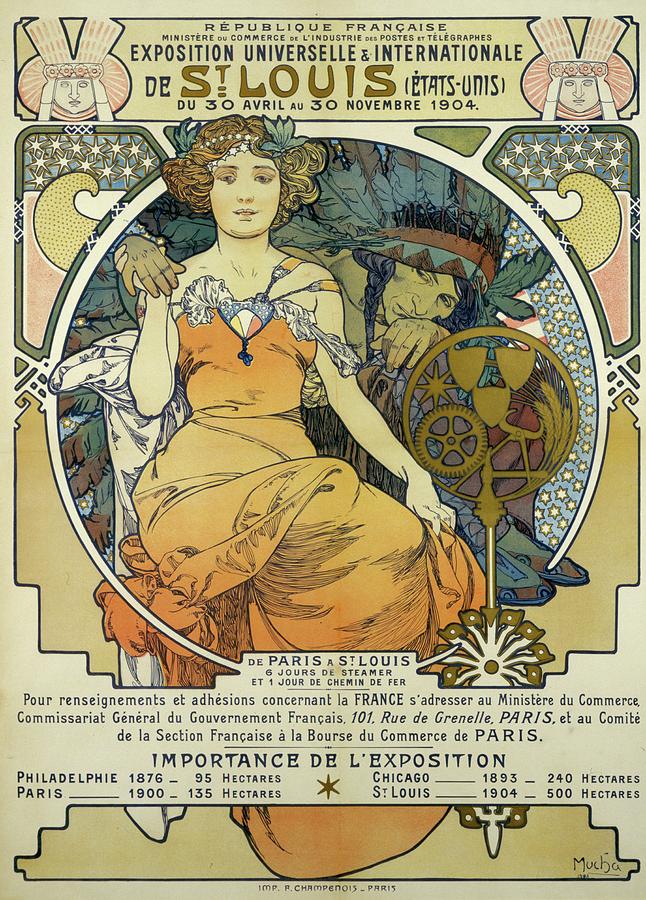 World Fair Painting by Alphonse Mucha - Fine Art America