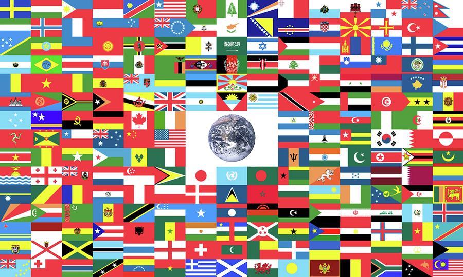 WORLD FLAG Combined. Digital Art by Tom Hill - Fine Art America