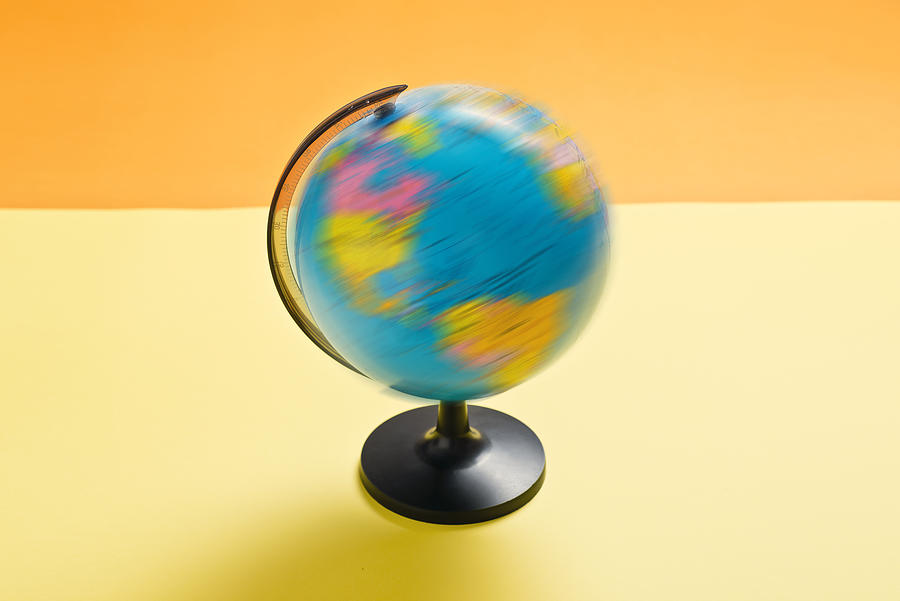 World globe spinning Photograph by Francesco Carta fotografo