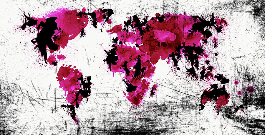 World Maps - 29 Painting by Luxury Maps Wall Art Gallery - Fine Art America