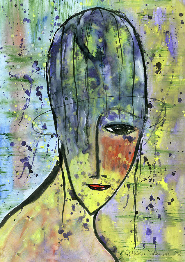 World of Emotions. Woman. Portrait Painting by Ekaterina Yakovina