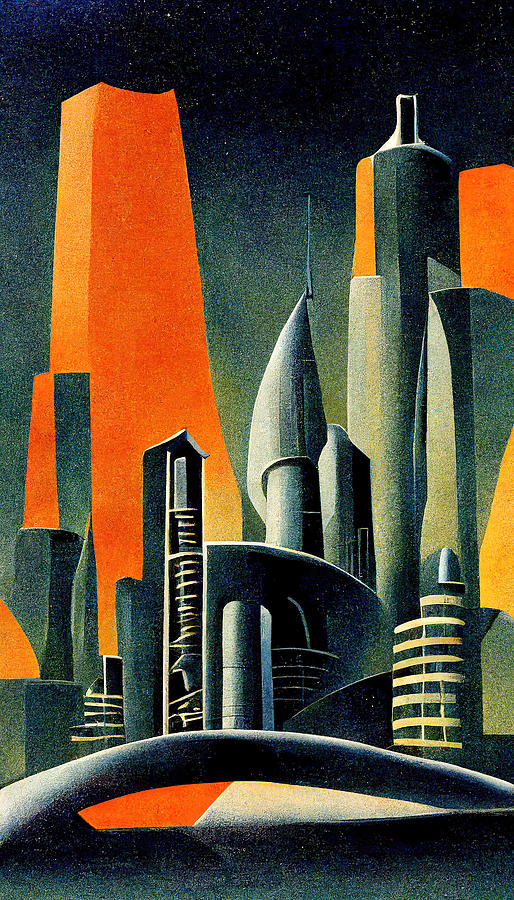 World of Tomorrow, 03 Painting by AM FineArtPrints
