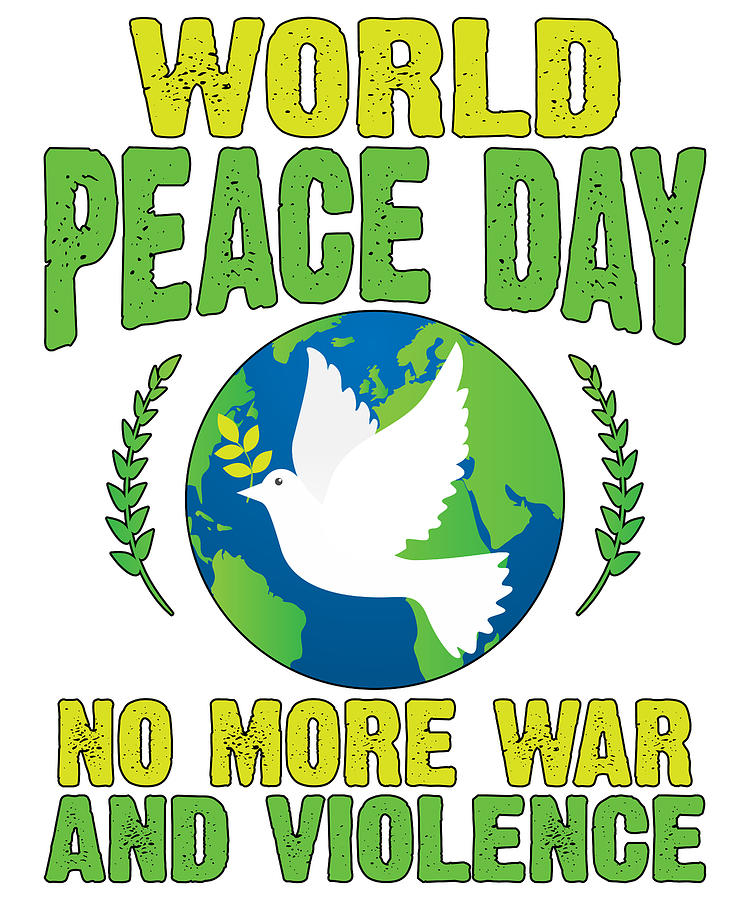 Free Vector | Creative world peace day poster with line art dove bird and  olive vector