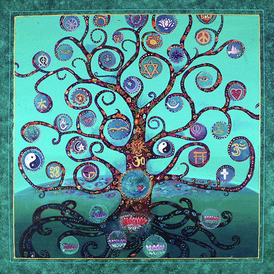 World Peace Tree Painting by Olivia Marie Oso - Fine Art America