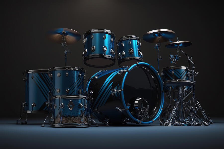 World Renowned Drum Set Digital Art