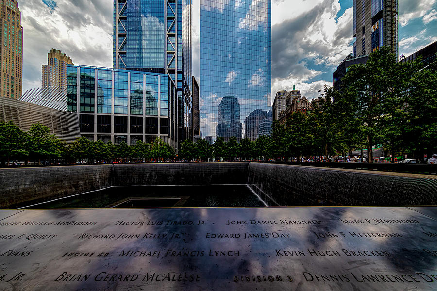 World Trade Center Memorial And Skyline Nyc Photograph
