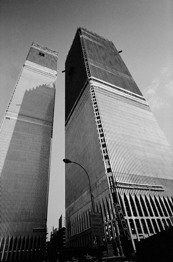 World Trade Center Towers Under Construction - Thomas J. OHalloran 1971 Photograph by War Is Hell Store