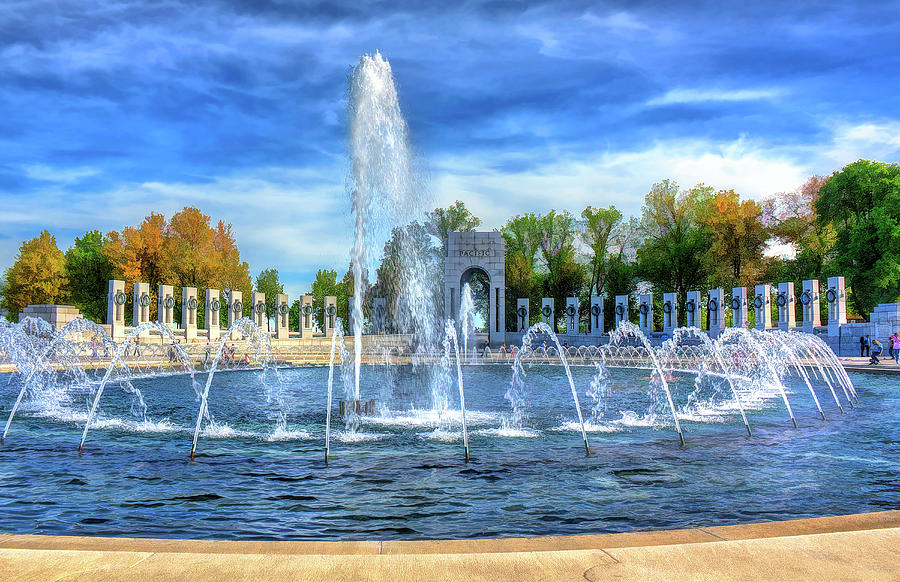 Washington D.c. Painting - World War II Memorial by Christopher Arndt