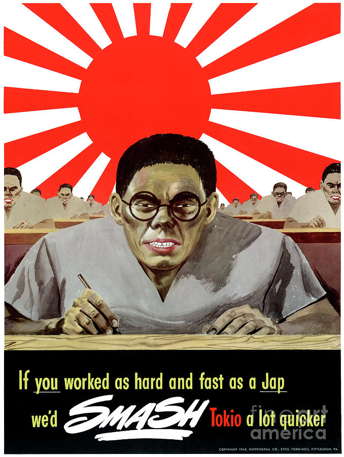 World War II Propaganda Poster Drawing by Granger