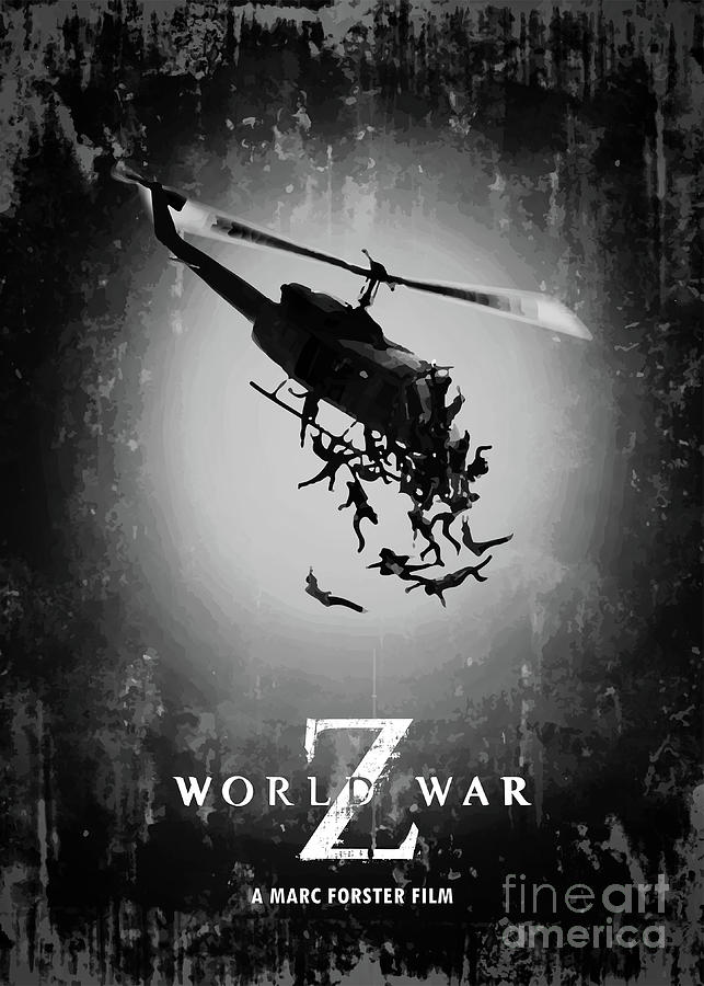 World War Z Digital Art - World War Z by Bo Kev