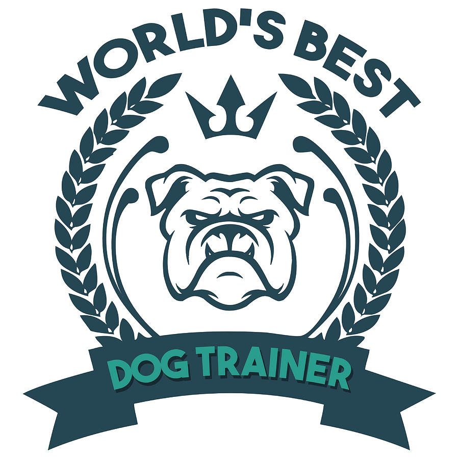 Worlds Best Dog Trainer Poster Hipster Painting By Matilda Cooper 