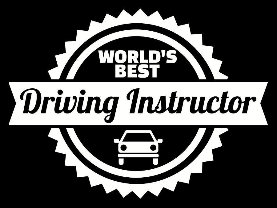 World's best driver. Инструктор лого. Бест драйв.