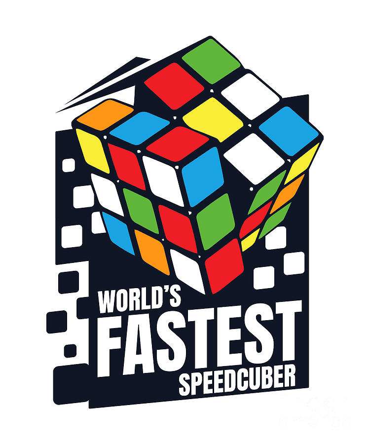 World's Fastest Speedcuber Speedsolving Cubing Speed Cuber Digital Art