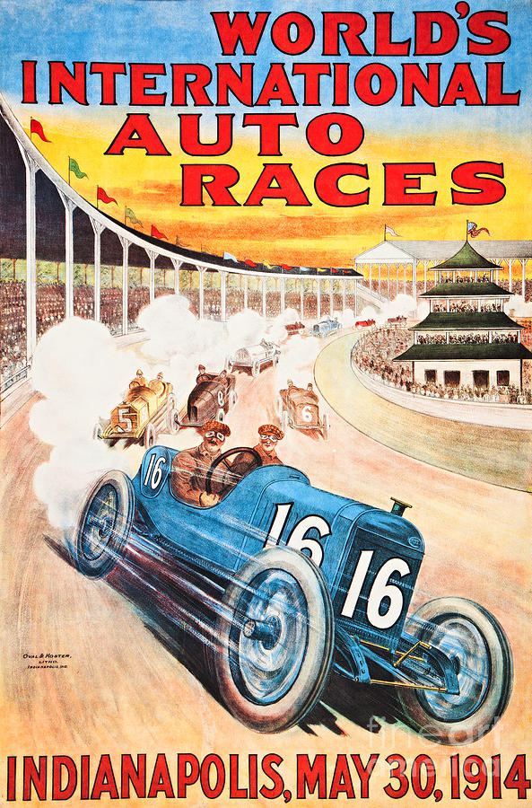 Worlds International Auto Races Digital Art By Peter Ogden Gallery 