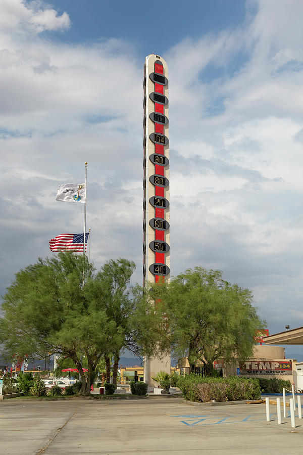 Worlds Tallest Thermometer Photograph by Ricky Barnard