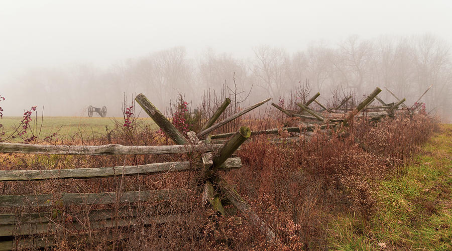 Worm Fence in Gettysburg Photograph by Amelia Pearn