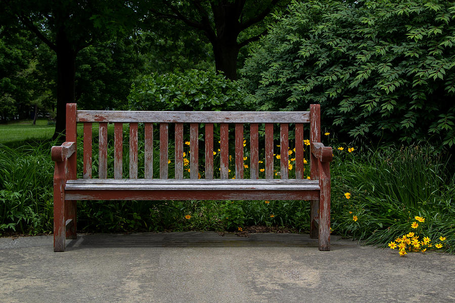 Worn Park Bench Photograph by Jenifer White - Fine Art America