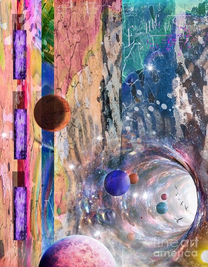 Space Digital Art - Wormhole by William Wyckoff