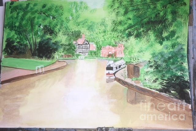 Worsley Painting by Audrey Pollitt