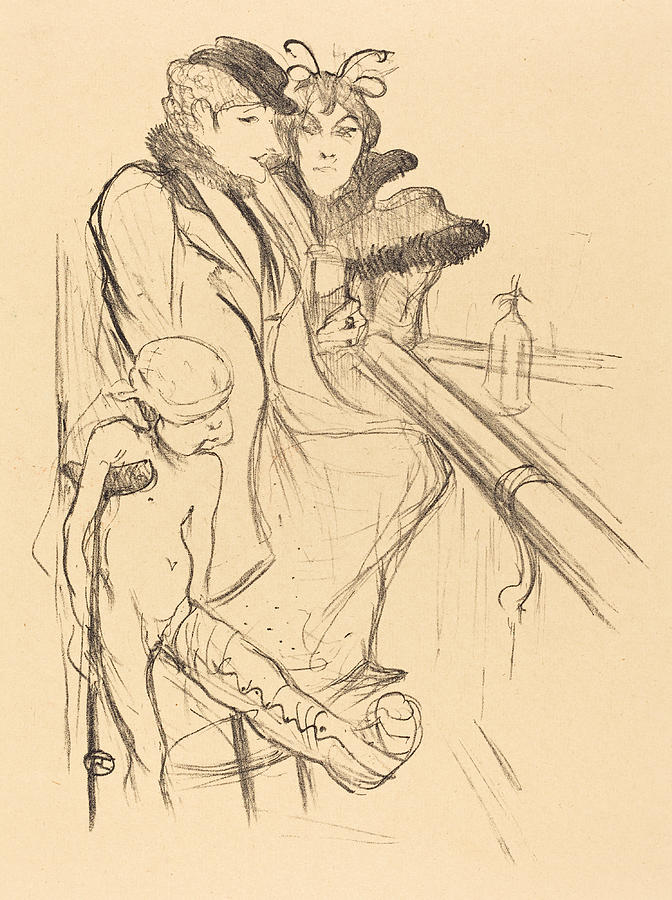 Wounded Eros Drawing by Henri de Toulouse-Lautrec