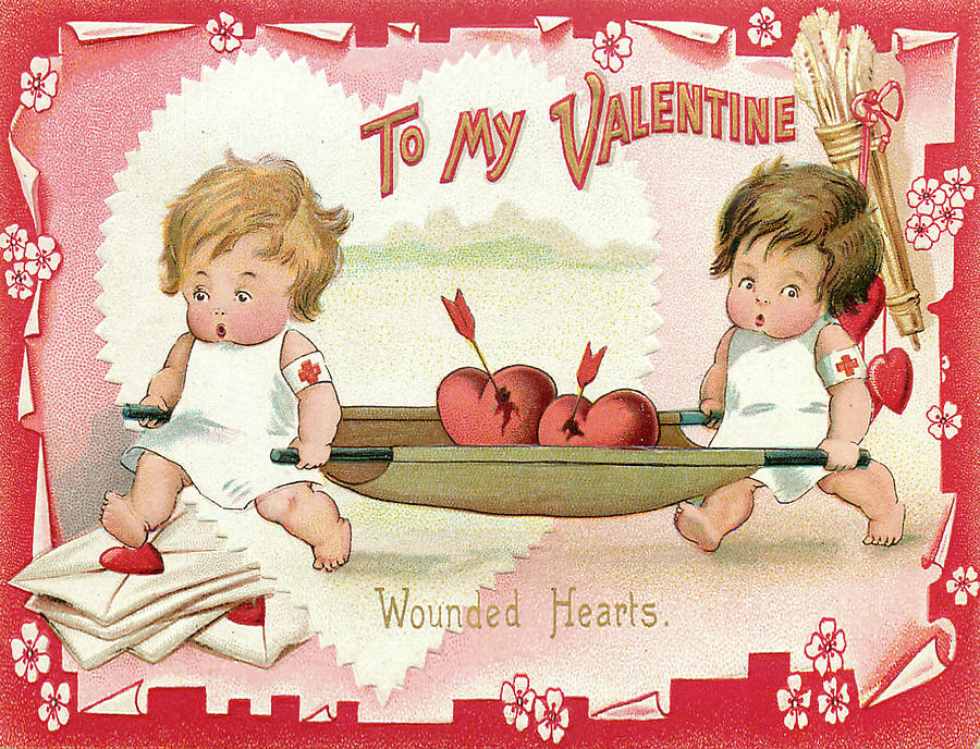 Vintage Digital Art - Wounded Hearts by Long Shot