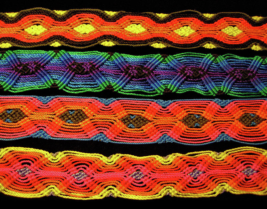 Woven belts made in Chiapas Mexico Photograph by Lorena Cassady