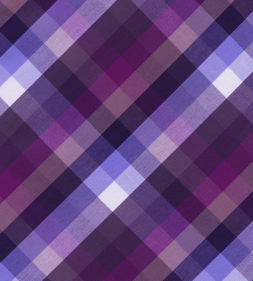 Woven Cotton Fabric With Plaid Pattern Photograph by Billnoll