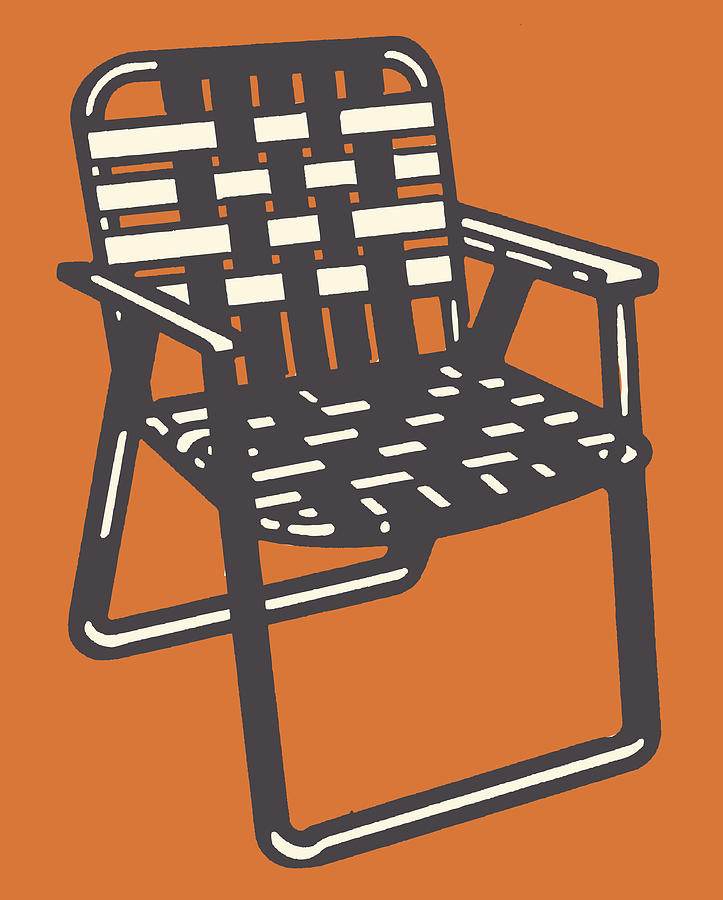 Woven Lawn Chair Drawing by CSA-Archive