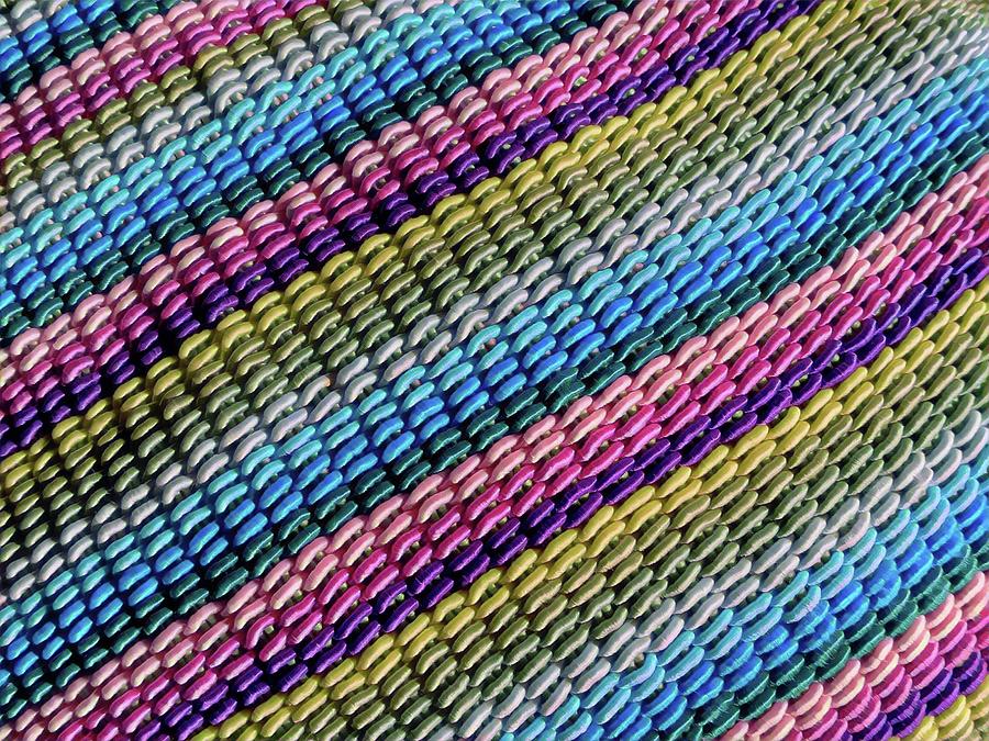 Woven Rainbow Fabric Design Photograph by Mhana Mason - Fine Art America