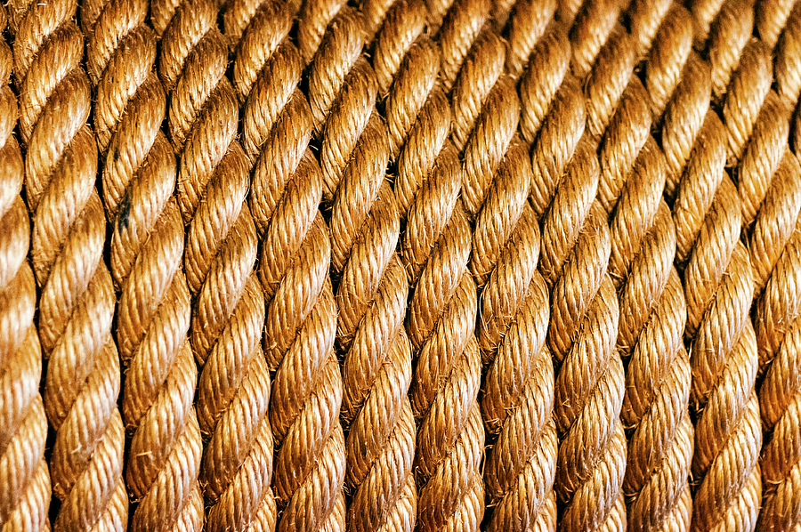 Woven Rope Pattern Photograph by Christi Kraft