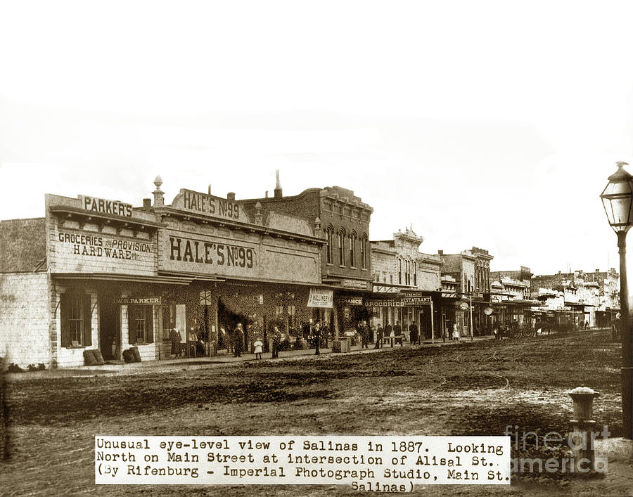 Provision Photograph - Wr. Parker Groceries and Provision, Hales, French Rest, Salinas 1887 by Monterey County Historical Society